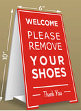 Remove Your SHoes Sign