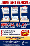 LISTING CARD STAND PACKAGE OF THREE